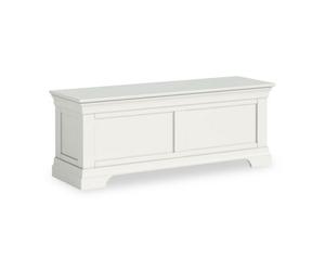 Colette White Ottoman Blanket Box - Fully Assembled By Roseland Furniture