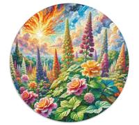 Coleus Flower 1000pc Circular Jigsaw with, Tricky And Engaging, Great for Living Room Tabletop Fun, Perfect for Family Bonding 1000pcs (67.5x67.5cm)