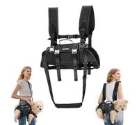 Colewin Dog Lift Harness,Outdoor 4.5-7.5lbs Dog's Lift Sling Carrier,Adjustable Emergency Dogs Carrying Harness for Spine Protection(Black S)
