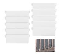 Colexy 10 PCS Vertical Blinds Slats, 127MM / 89MM 5 Inches White Vertical Blind Weights, Replacement Spares Bottom Weights Slats Repair KIT (89MM)