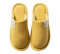 Colexy House Slippers Women Men Non-Slip Slippers Super Soft Quick Dry Guest Slippers Indoor Slippers Autumn Winter Hotel Spa Slippers, lemon tree, 4/5 UK