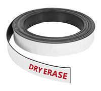 Colexy Writeable Magnetic Labels, Magnetic Strips, White, Magnetic Labels, Wipe-Clean, Cuttable Magnetic Signs for Whiteboards, Fridges, Magnetic Boards, Metal Cabinets (5 m x 2 cm)