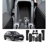 Coleya Non-Slip Mats Compatible with Cupra Formentor 2021-2024 (Automatic Electronic), Formentor Rubber Mats for Center Console, Cup Holder, Door Seam, Armrests (Black)
