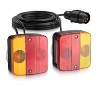 COLFULINE Trailer Rear Light, 2Pcs 12V Tail Lights with 10M/32.8FT Cable, 7-Pin Plug, Screw Mounted, IP65 Waterproof, ABS Housing, Trailer Lights for Trailers, Trucks and Agricultural Vehicles