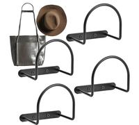 Colgador Sombrero - Perchero Metálico, Gancho Fuerte | Montaje de Pared Sombreros Grandes, Estilo Rústico, Exhibidor Baseball, Accesorio Espacioso