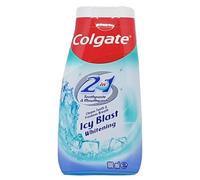 Colgate 2 in 1 Icy Blast Toothpaste 100ml - Toothpaste & Mouthwash Action - Fresh Breath Whitening Fluoride Toothpaste