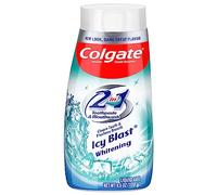 Colgate 2-in-1 Toothpaste & Mouthwash, Icy Blast Whitening, 130 g