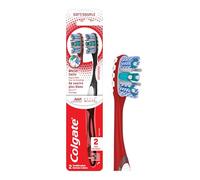 Colgate 360 Advanced Optic White Toothbrush, Soft, 2 Count