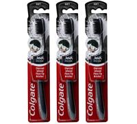 Colgate 360 Charcoal Infused Toothbrush Floss-Tip Bristles Soft (Colors Vary) - Pack of 3