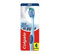 Colgate 360 Deep Clean Soft Manual Toothbrush x4