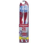 Colgate 360 Degree Adult Full Head Medium Twin Toothbrush 2 Count
