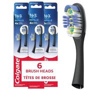 Colgate 360 Floss-Tip Replaceable Head Toothbrush Refill Heads, 2 count, 6 pack