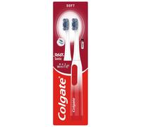 Colgate 360 Sonic Max White Battery Powered Toothbrush Cleans in 4 Ways and Polishes Teeth Surface for a Healthy, Whole Mouth Clea