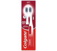 Colgate 360 Sonic Max White Battery Powered Toothbrush cleans in 4 ways and polishes teeth surface for a healthy, whole mouth clean with a replaceable