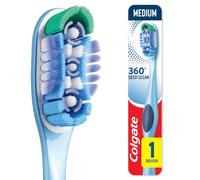 Colgate 360 Toothbrush with Tongue and Cheek Cleaner - Medium (1 Pack)