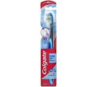 Colgate 360 Total Advanced Floss-Tip Bristle Toothbrush Black and Blue Solar Powered Unisex-Adults