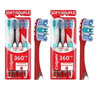 Colgate 360 WhiteningSoft Toothbrush 1Count, 8Pack