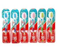 Colgate Adult Slim Soft Advance Manual Toothbrush (Pack Of 6) Ultra Soft Toothbrush (6 Toothbrushes),Multicolour