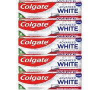 Colgate ADVANCED WHITE Baking Soda & Volcanic Ash Toothpaste 75ml (Pack Of 5)