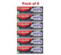 Colgate Advanced White Charcoal White Toothpaste 75ml, Pack of 6