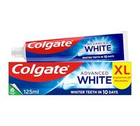 Colgate Advanced White Toothpaste 125ml - teeth whitening toothpaste - clinically proven whitening - whitens in 10 days - with active micro-cleansing crystals - new stain prevention - enamel safe