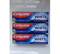 Colgate Advanced White Toothpaste - 3 X 75 ml - Whiter Teeth in 10 Days