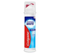 Colgate Advanced White Toothpaste Pump 100 ml - Teeth whitening Toothpaste - with Active Micro-Cleaning Crystals - Enamel Safe Toothpaste - Whiter Teeth in 10 Days - Clinically Proven Whiter Teeth