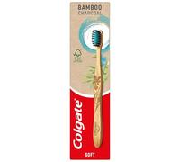 Colgate Bamboo Charcoal Soft Bristles Manual Toothbrush, Single