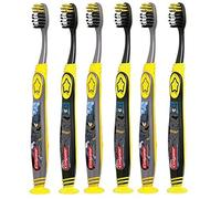 Colgate Batman Toothbrush for Children with Suction Cup, Kids 5+ Years Old, Extra Soft, Pack of 6