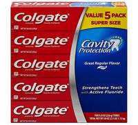 Colgate Cavity Protection Regular Flavour Flouride Toothpaste 240ml Tube (Pack of 5)
