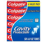 Colgate Cavity Protection Toothpaste with Fluoride - 6 ounce (6 Pack)
