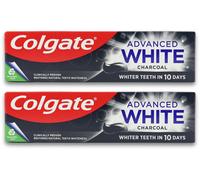 Colgate Charcoal Advanced White Toothpaste 75ml x2