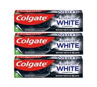 Colgate Charcoal Toothpaste Advanced Whitening 75ml pack of 3