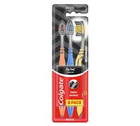 Colgate Charcoal Zigzag Medium Toothbrush - 3 pcs