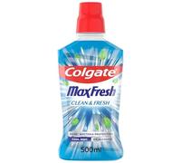 COLGATE - Colgate Max Fresh Clean & Fresh Mouthwash - Alcohol Free - Long Lasting Freshness for Breath - 500 ml Bottle
