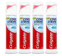 Colgate COOL STRIPE Cavity Protection Toothpaste Pump 100ml / 3.40oz (Pack Of 4)