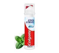 Colgate Cool Stripe Toothpaste Pump, Mint Flavour, 100 ml | Cavity Protection & Fluoride Toothpaste, Strengthens Teeth, Fights Cavities and Freshens Breath