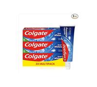 Colgate Deep Clean Whitening Toothpaste, 3 x 75 ml | Helps remove stains | Removes plaque | Clinically proven | Fights cavity
