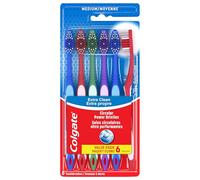 Colgate Extra Clean Full Head Toothbrush, Medium - 6 Count