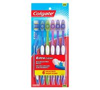 Colgate Extra Clean Full Head Toothbrush, Medium - 6 Count