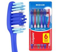 Colgate Extra Clean Full Head Toothbrush, Medium - 6 Count