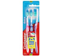 Colgate Extra Clean Toothbrush Medium pack of 2 + 1