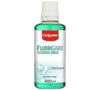 Colgate Fluorigard Fluoride Rinse (Alcohol Free) Mouthwash 400 ml, Prevents Tooth Decay, Strengthens Enamel, Prevents Mineral Loss, Mint Flavour
