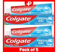 Colgate Fresh Gel Toothpaste Strong Teeth Fresh Breath 75ml Pack of 5