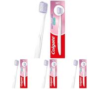 Colgate Gentle Clean Sensitive Toothbrush - Soft Toothbrush - Wide Head Cleans More Surface Area - high Density tufting for a Gentle Clean - Soft Tapered bristles to Clean Between Teeth (Pack of 4)