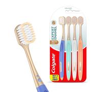 Colgate Gentle Enamel Ultra Soft Bristles Manual Toothbrush for adults, 4 Pcs (Buy2 Get 2), Soft Bristles for Enamel Care,Multicolor