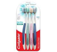 Colgate Gentle Enamel Ultra Soft Bristles Manual Toothbrush for adults, 4 Pcs (Buy2 Get 2), Soft Bristles for Enamel Care,Multicolor