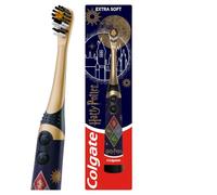 Colgate Harry Potter Sonic Kids Toothbrush, Small Vibrating Head for Easy Access, Extra Soft Bristles for Gentle Cleaning, Easy On/Off Buttons, Slim Handle, AA Battery Included