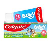 Colgate Kids 3+ Years Bluey Mint-Flavoured Fluoride Toothpaste 50ml | Fluoride Toothpaste for Kids, Delicate Mint Flavour, Maximum Cavity Protection, 4x Stronger Enamel*, Children's Toothpaste