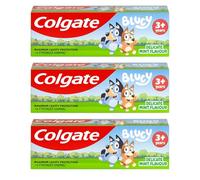Colgate Kids Bluey Mint-Flavoured Fluoride Toothpaste 3+ Years Pack of 3 - Gentle Toothpaste for Children - Dentist-Approved Fluoride - Cavity Protection - Strengthens Enamel - Fun Character Tube